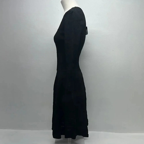 Emporio Armani Sweater Dress Mini Knit Long Sleeve Stretch Black New Size 40 XS - Picture 7 of 11